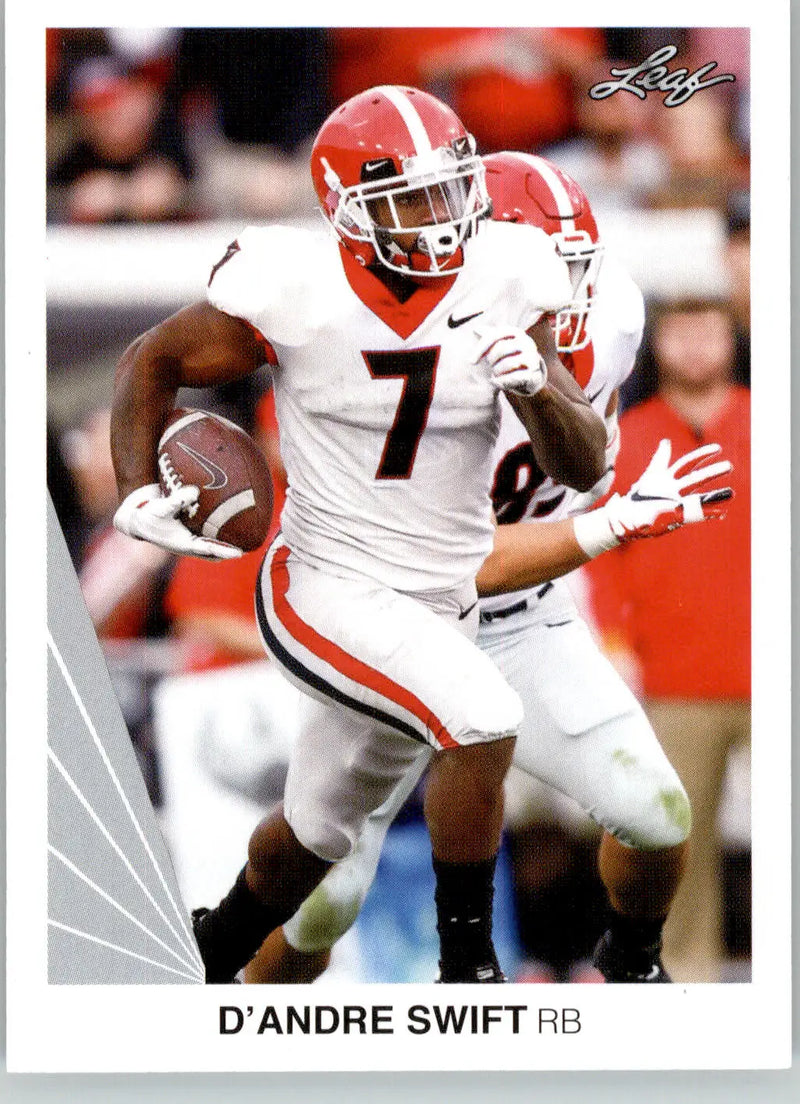 D’Andre Swift - 2020 Leaf - #06 - Football - Football Card Single