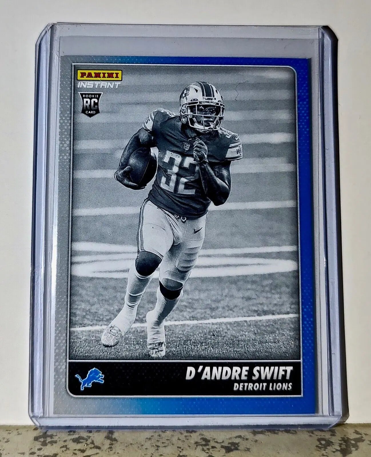 D’Andre Swift 2020 Panini NFL #30 Black and White Rookies Card Lions 1 of 518
