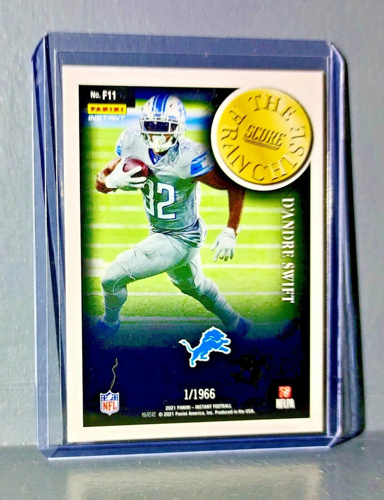 D’Andre Swift 2021 Panini NFL Score The Franchise #11 Card 1/1966