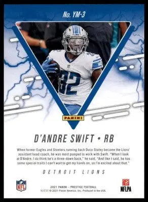 D’Andre Swift 2021 Panini Prestige Youth Movement #YM-3 Detroit Lions - Football Card Single