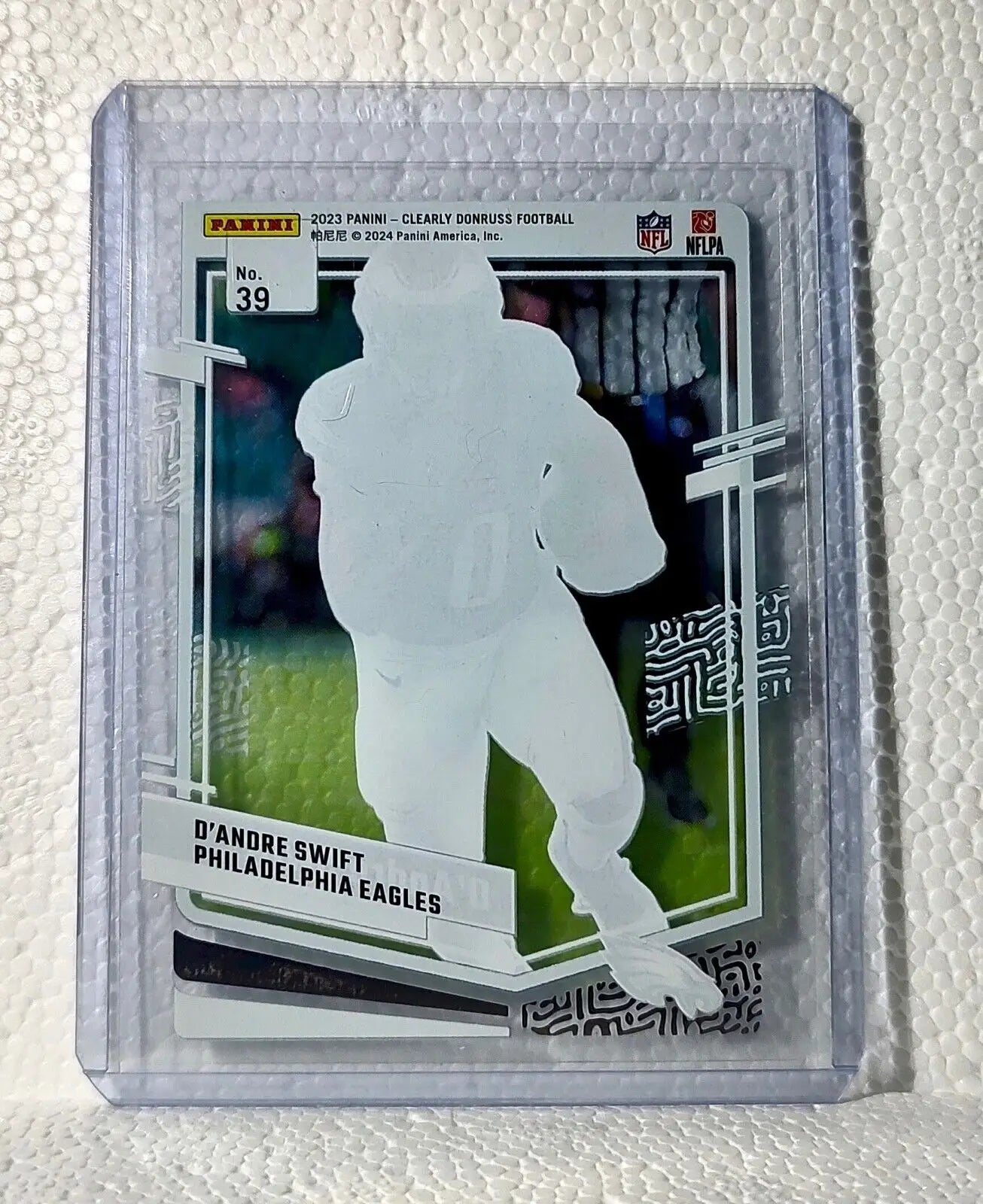D’Andre Swift 2023 Panini Clearly Donruss NFL #39 Card Eagles