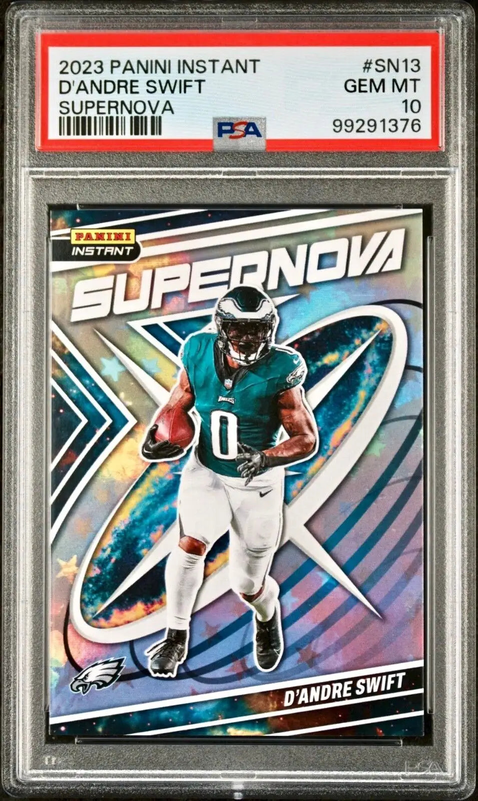 D’Andre Swift 2023 Panini Supernova NFL #SN-13 Football Card PSA 10 Gem Mint - Football Card Single