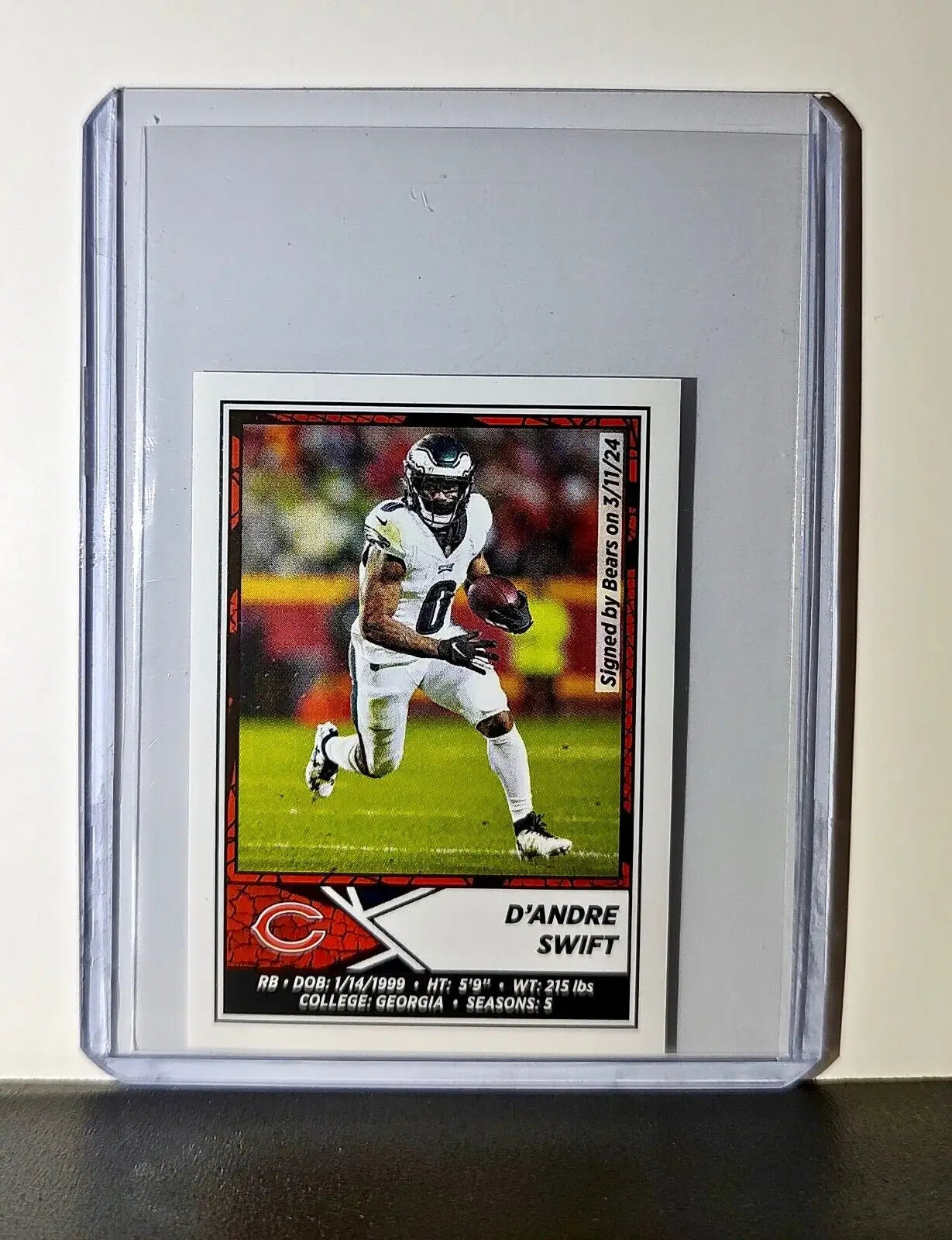 D’Andre Swift 2024 Panini NFL Sticker #365 Chicago Bears - Football Card Single