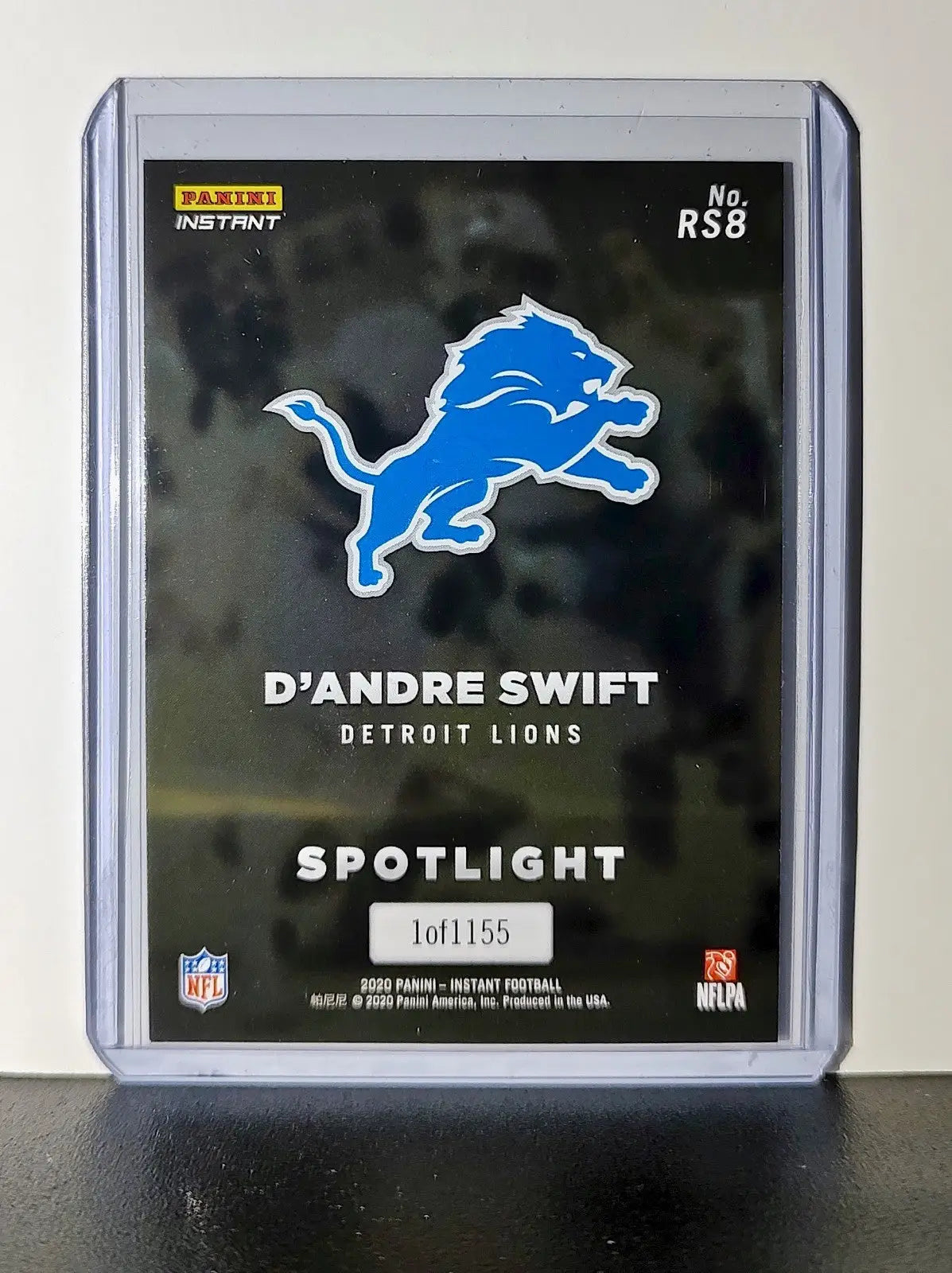 D’Andre Swift Rookie 2020 Panini NFL #8 Rookie Spotlight Card Detroit Lions