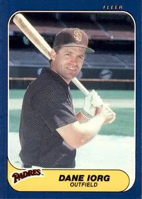 Dane Iorg - 1986 Fleer Update - #U-54 - Baseball - Baseball Card Single
