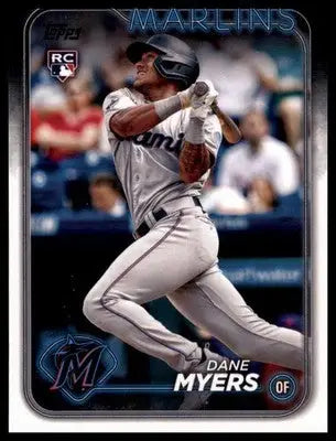 Dane Myers Rookie 2024 Topps #188 Miami Marlins - Baseball Card Single