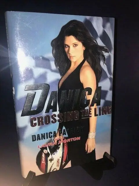 Danica Patrick biography in autographed hardcover book by Laura Morton featuring trading cards