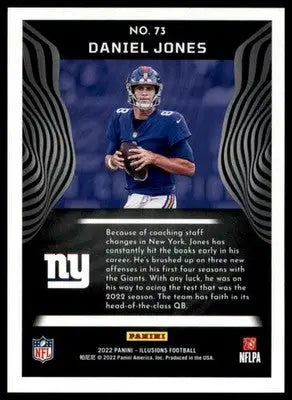 Daniel Jones 2022 Panini Illusions Retail #73 New York Giants - Football Card Single