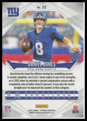 Daniel Jones 2024 Panini Phoenix #32 New York Giants