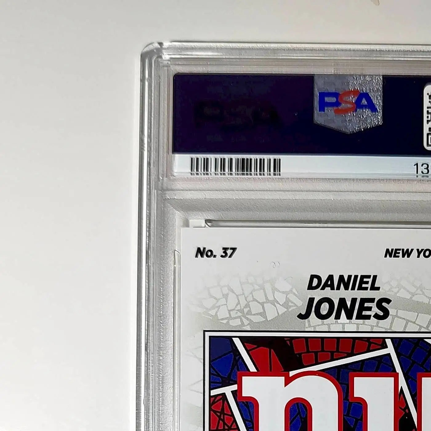 Daniel Jones 2024 Panini Sticker Collection 198/199 #37 Gold Foil PSA 8 NM-MT - Football Card Single