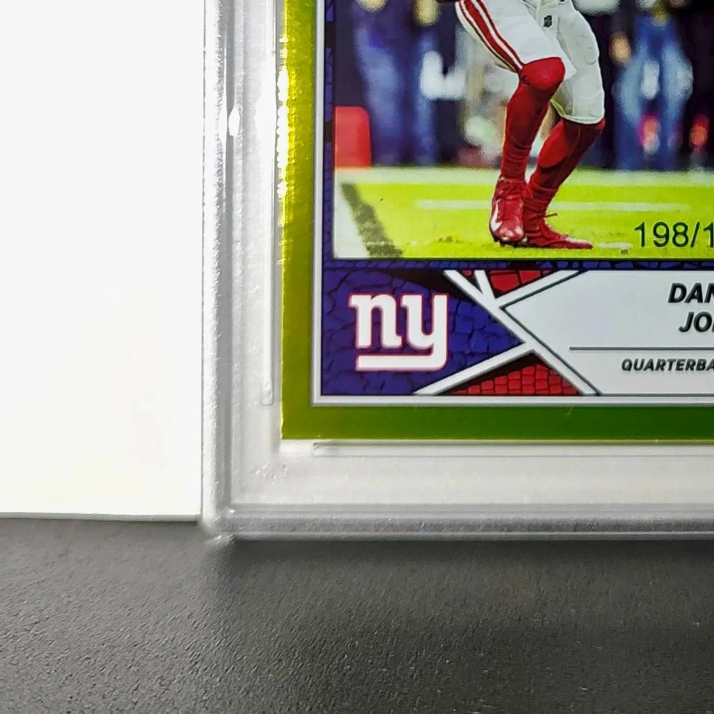 Daniel Jones 2024 Panini Sticker Collection 198/199 #37 Gold Foil PSA 8 NM-MT - Football Card Single