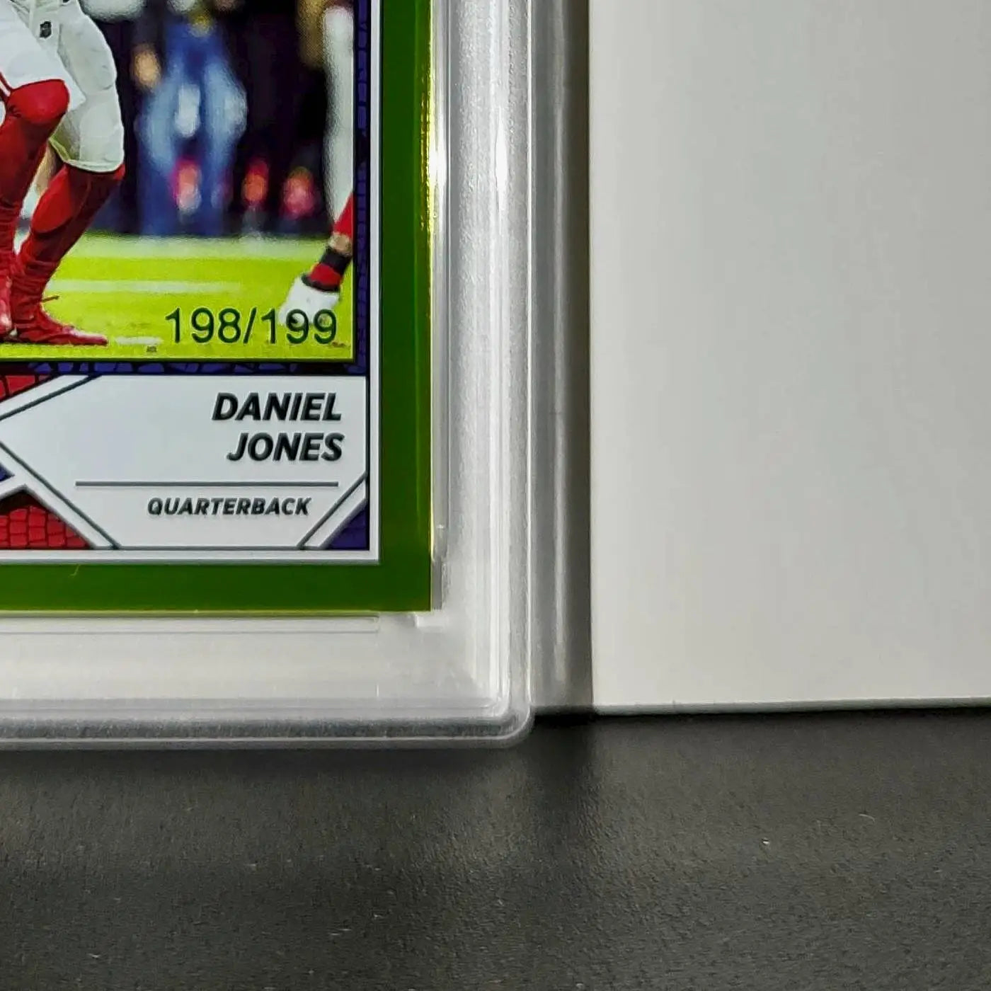 Daniel Jones 2024 Panini Sticker Collection 198/199 #37 Gold Foil PSA 8 NM-MT - Football Card Single