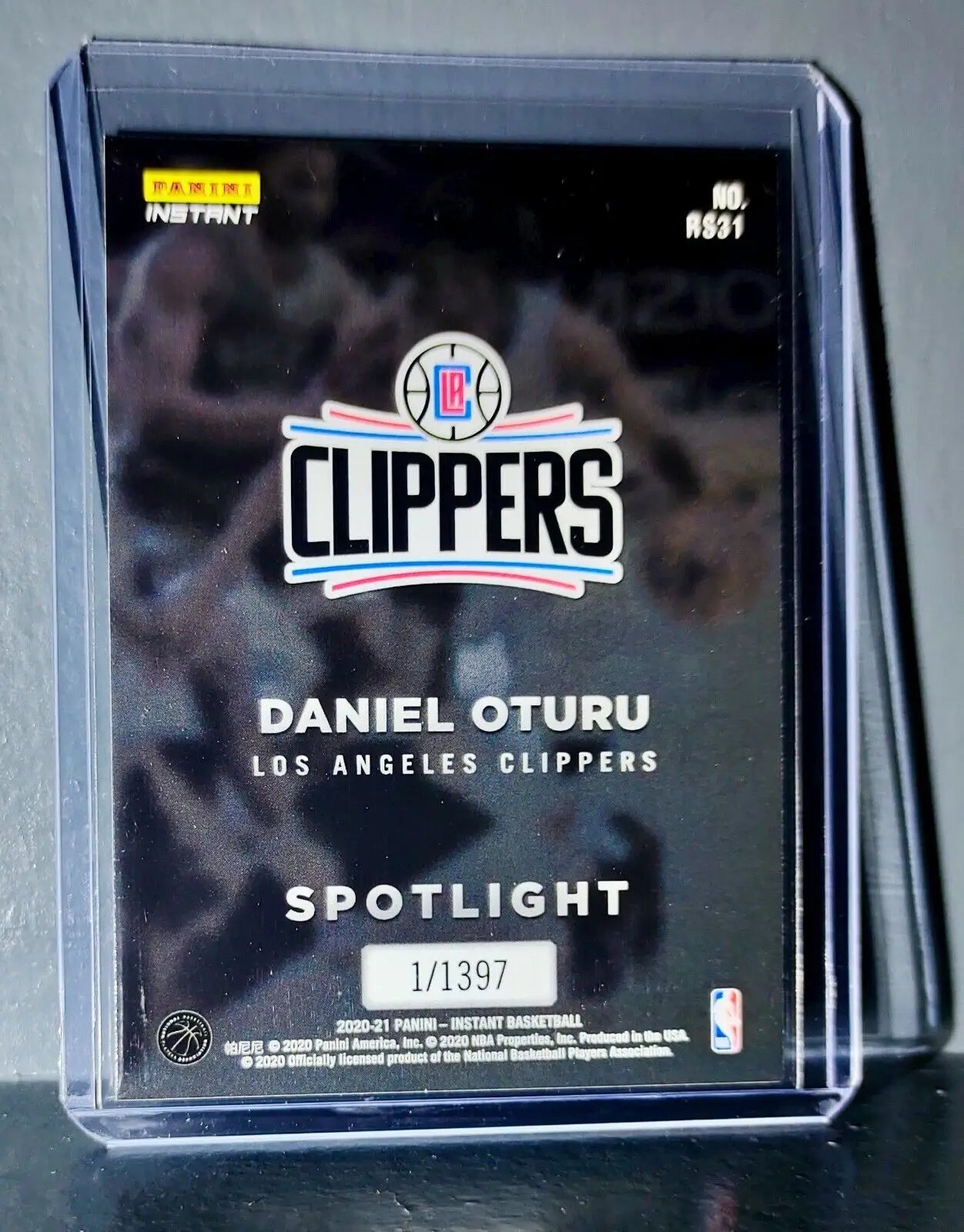Daniel Oturu Rookie Spotlight 2020-21 Panini NBA #31 Basketball Card 1 of 1397 - Basketball Card Single