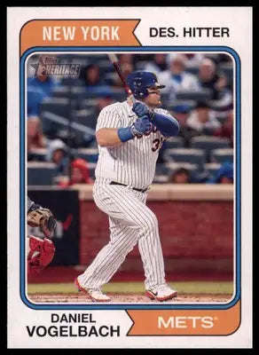 Daniel Vogelbach 2023 Topps Heritage #290 New York Mets - Baseball Card Single