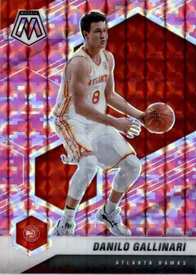 Danilo Gallinari - 2020-21 Panini Mosaic - #119 - Mosaic Camo Pink Basketball - Basketball Card Single