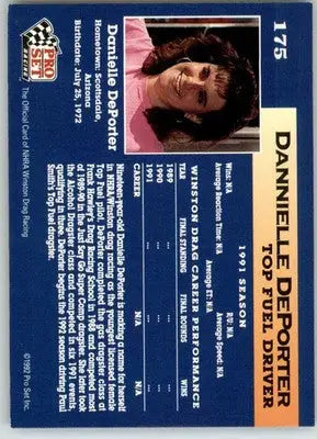 Dannielle DePorter - 1992 Pro Set NHRA - #175 - Racing - Racing Card Single