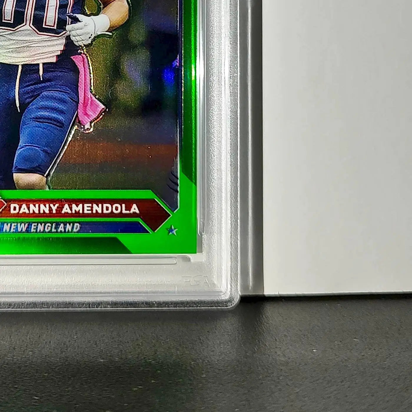 Danny Amendola 2023 Topps Chrome #41 Green Refractor 77/99 PSA 10 Gem Mint