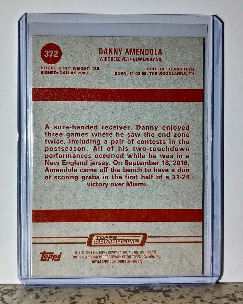 Danny Amendola 2023 Topps Heritage NFL #372 Football Card New England Patriots - Football Card Single