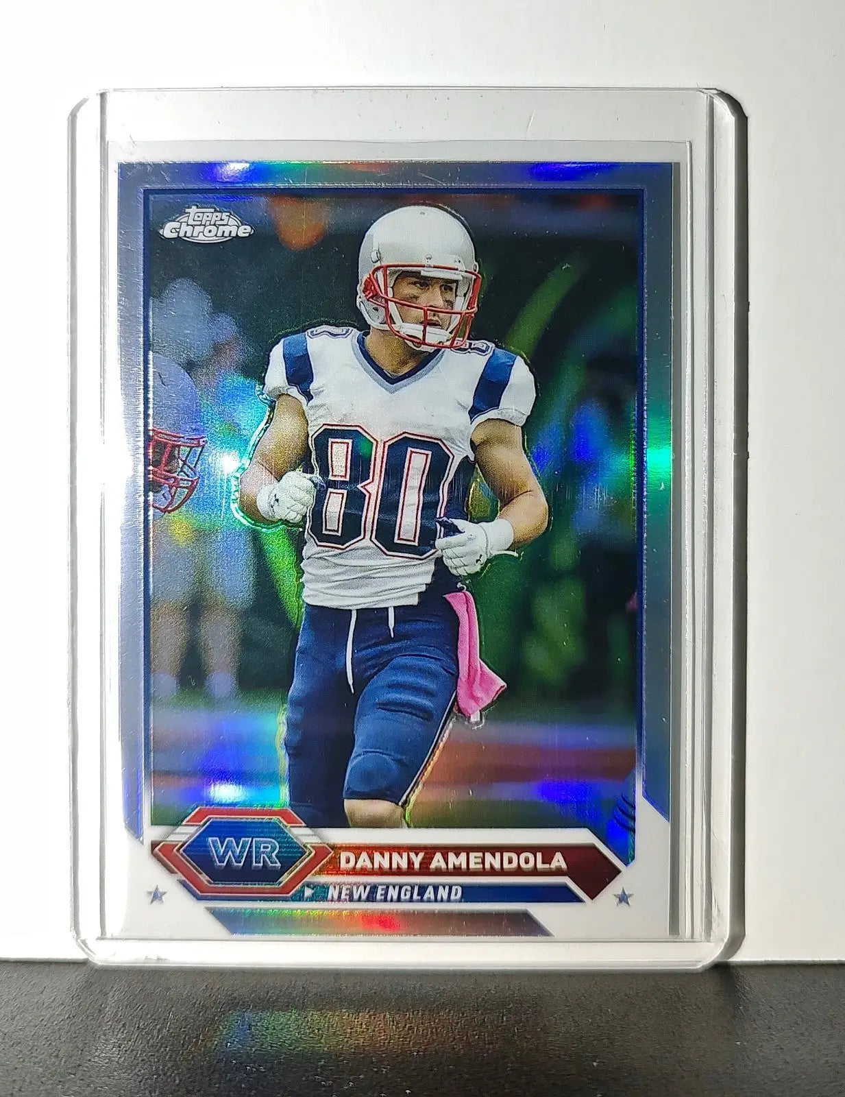 Danny Amendola Refractor 2023 Topps Chrome NFL #41 Card New England Patriots - Football Card Single