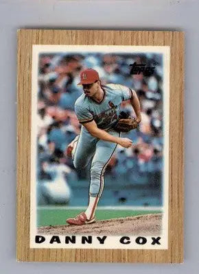 Danny Cox - 1987 Topps Major League Leaders Minis - #33 - Baseball - Baseball Card Single