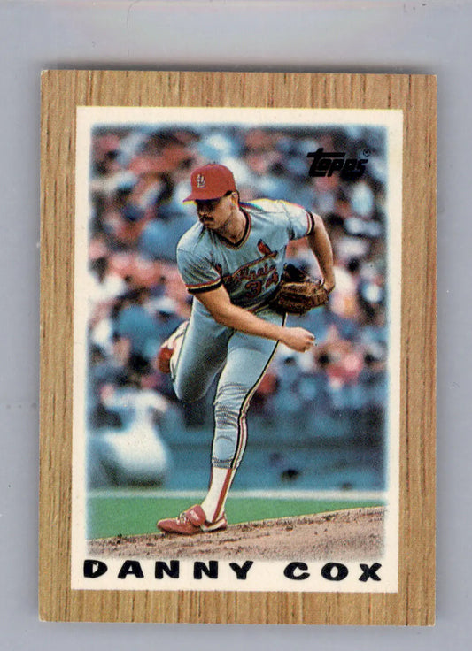 Danny Cox - 1987 Topps Major League Leaders Minis - #33 - Baseball - Baseball Card Single