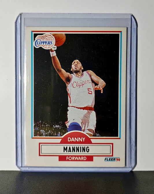 Danny Manning 1990 Fleer NBA #87 Card Los Angeles Clippers - Basketball Card Single