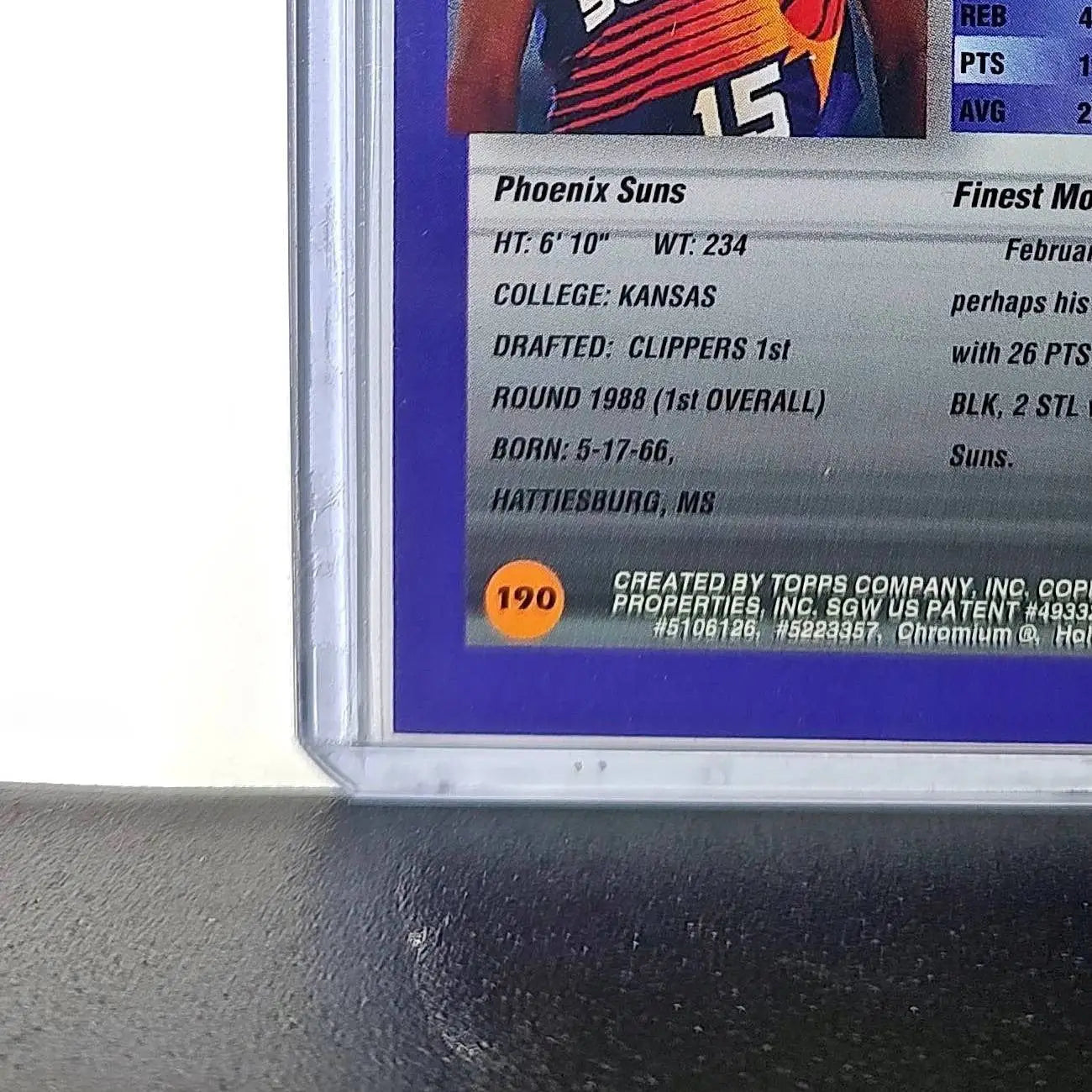 Danny Manning 1994-95 Topps Finest #190 Basketball Card - Basketball Card Single