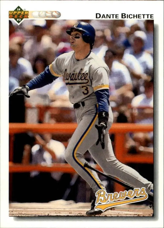 Dante Bichette 1992 Upper Deck MLB #378 Baseball Card Milwaukee Brewers - Baseball Card Single