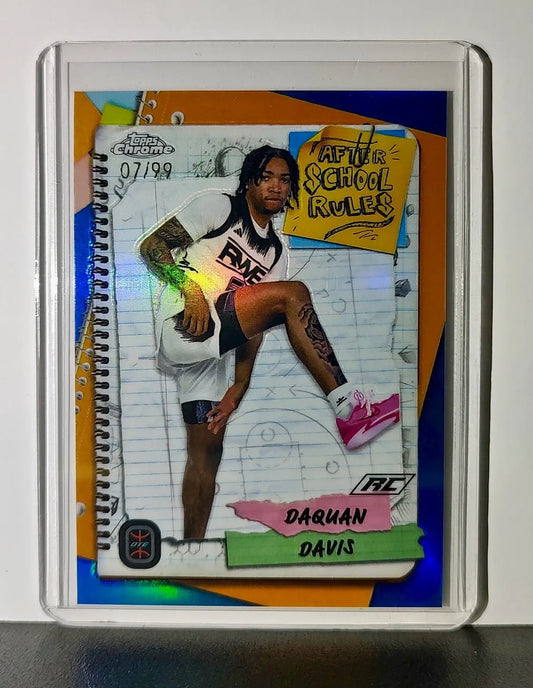 Daquan Davis 2023-24 Topps Chrome Overtime Elite #ASR-20 07/99 Blue Refractor - Basketball Card Single