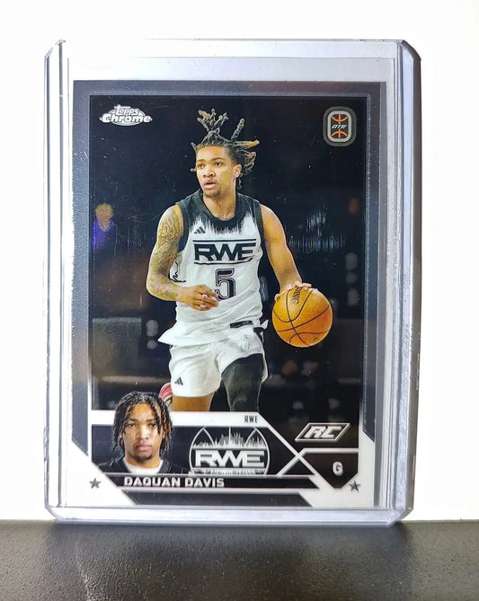 Daquan Davis Rookie Card 2023-24 Topps Chrome Overtime #99 RWE - Basketball Card Single