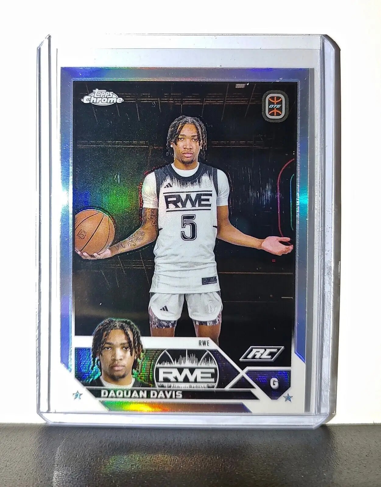 Daquan Davis Rookie Card Refractor 2023-24 Topps Chrome Overtime #24 RWE