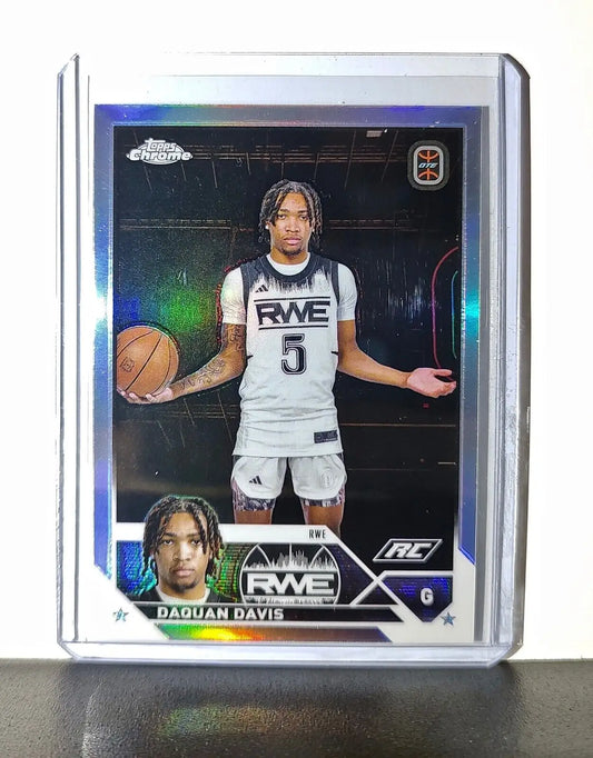 Daquan Davis Rookie Card Refractor 2023-24 Topps Chrome Overtime #24 RWE