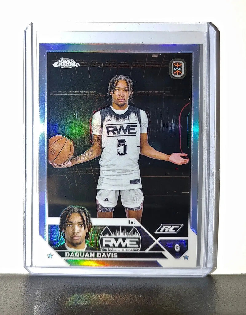 Daquan Davis Rookie Card Refractor 2023-24 Topps Chrome Overtime #24 RWE