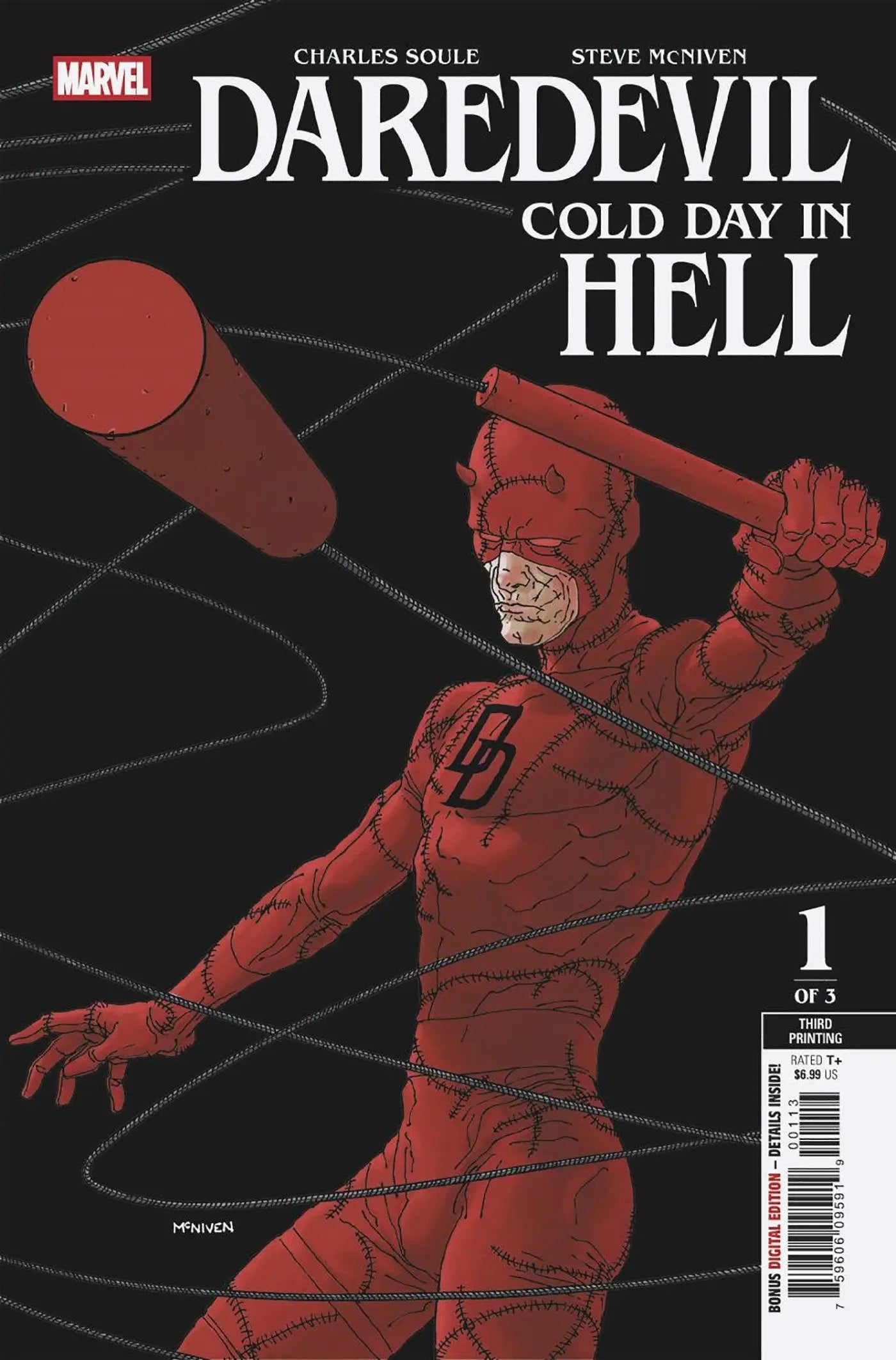 Daredevil: Cold Day In Hell #1 Steve Mcniven 3RD Printing Variant - Comic Book