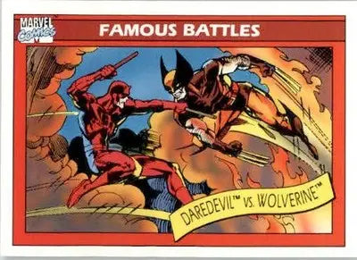 Daredevil vs. Wolverine - 1990 Impel Marvel Universe - #109 - Non_sport - Marvel Card Single