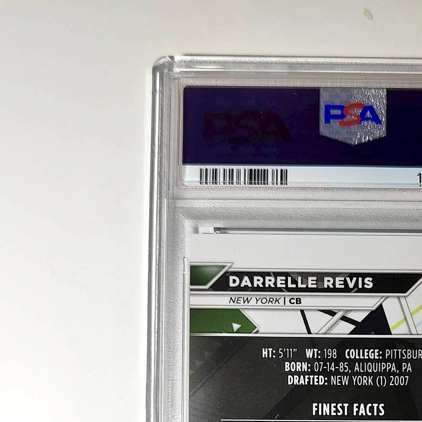Darelle Revis 2023 Topps Finest #224 014/250 Sky Blue Refractor PSA 10 Gem Mint