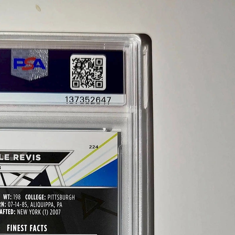Darelle Revis 2023 Topps Finest #224 014/250 Sky Blue Refractor PSA 10 Gem Mint