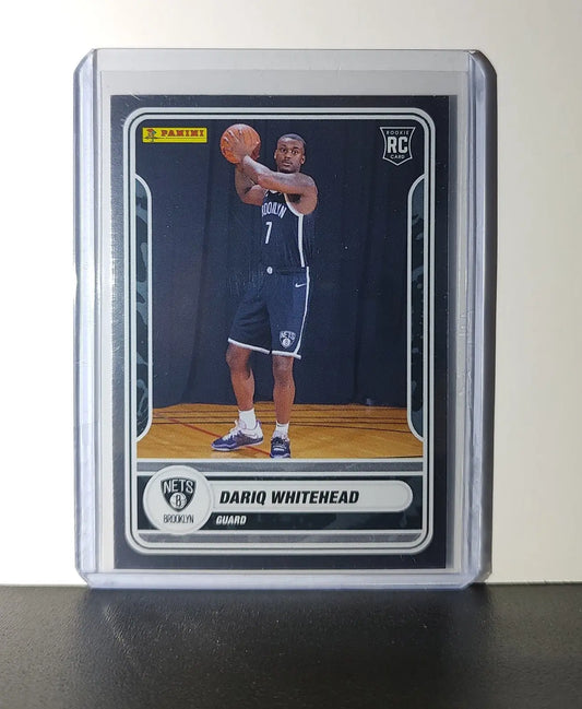 Dariq Whitehead Rookie 2023-24 Panini NBA Sticker Foil Card #90 Brooklyn Nets - Basketball Card Single