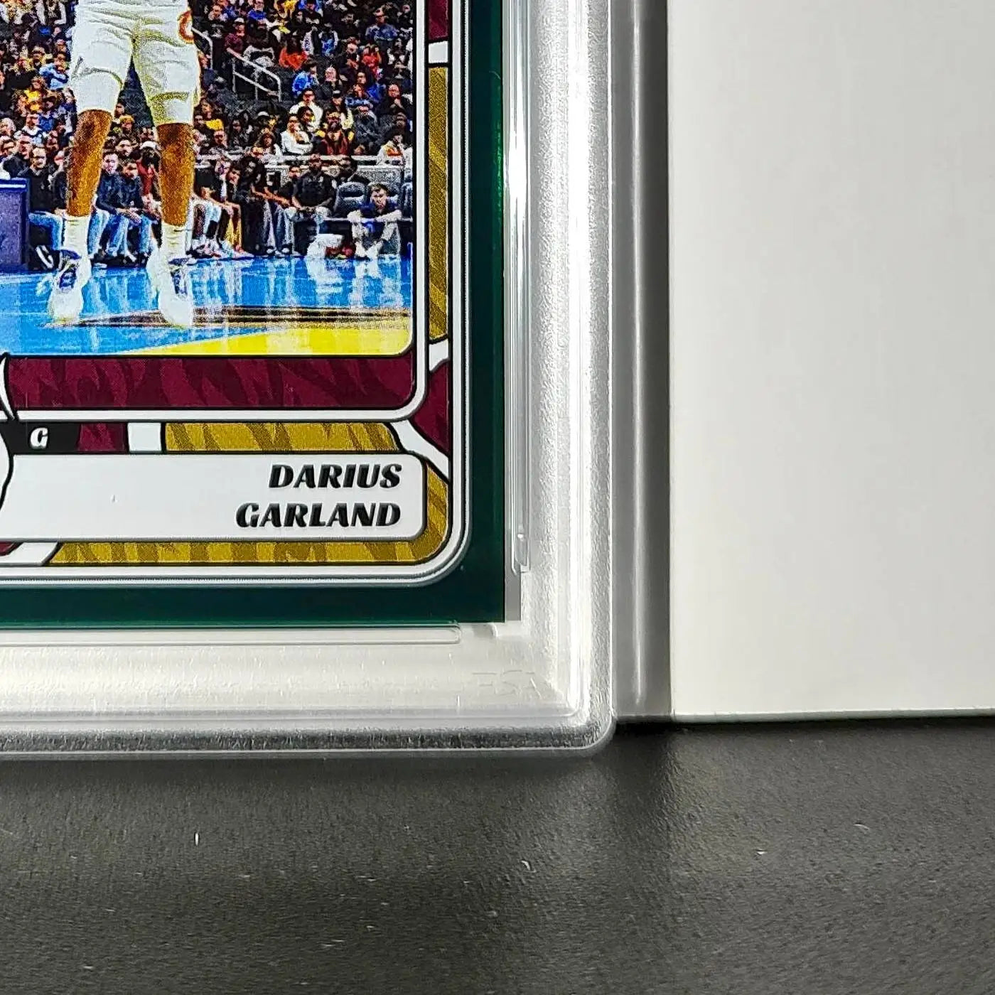 Darius Garland 2024-25 Panini NBA #57 Sticker 5/5 Green Foil PSA 8 NM-MT