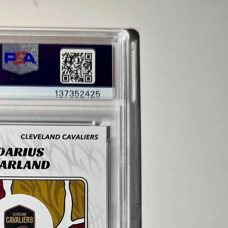 Darius Garland 2024-25 Panini NBA #57 Sticker 5/5 Green Foil PSA 8 NM-MT