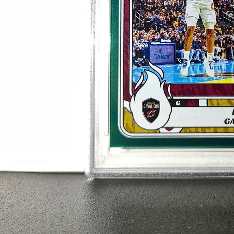 Darius Garland 2024-25 Panini NBA #57 Sticker 5/5 Green Foil PSA 8 NM-MT