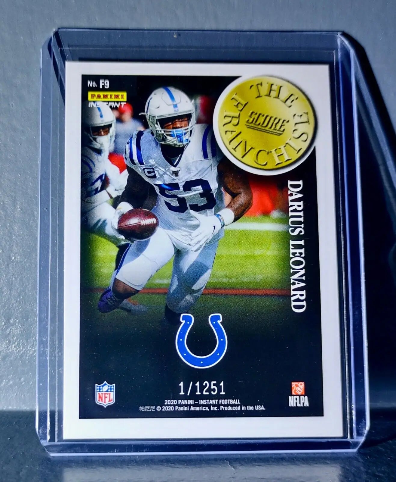 Darius Leonard 2020 Panini NFL Instant Score The Franchise #9 Card 1/1251 - Football Card Single