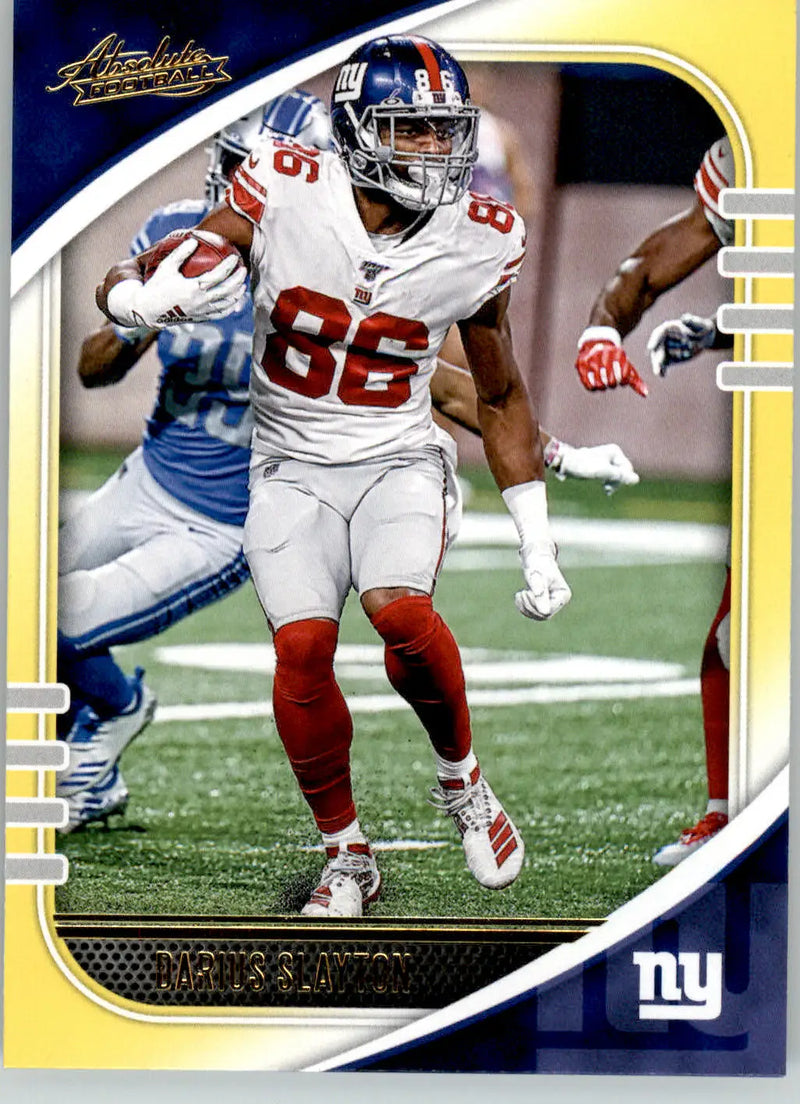 Darius Slayton - 2020 Panini Absolute - #12 - Yellow Football - Football Card Single