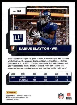 Darius Slayton 2022 Donruss #161 New York Giants - Football Card Single