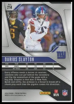 Darius Slayton 2024 Panini Prizm #214 New York Giants