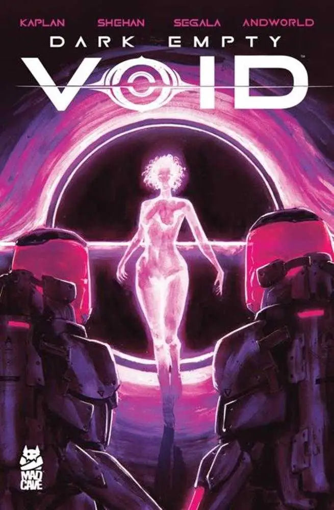 Dark Empty Void TPB comic book with science fiction cover featuring a glowing female figure and cosmic background with a black hole
