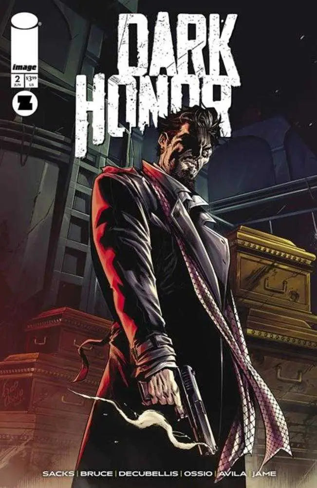 Dark Honor comic book cover by Fico Ossio from Dark Honor #2 featuring COVID pandemic theme