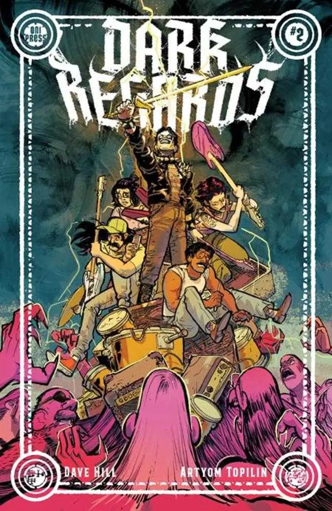 Comic book cover for Dark Regards #2 Riley Rossmo Variant featuring black metal themes
