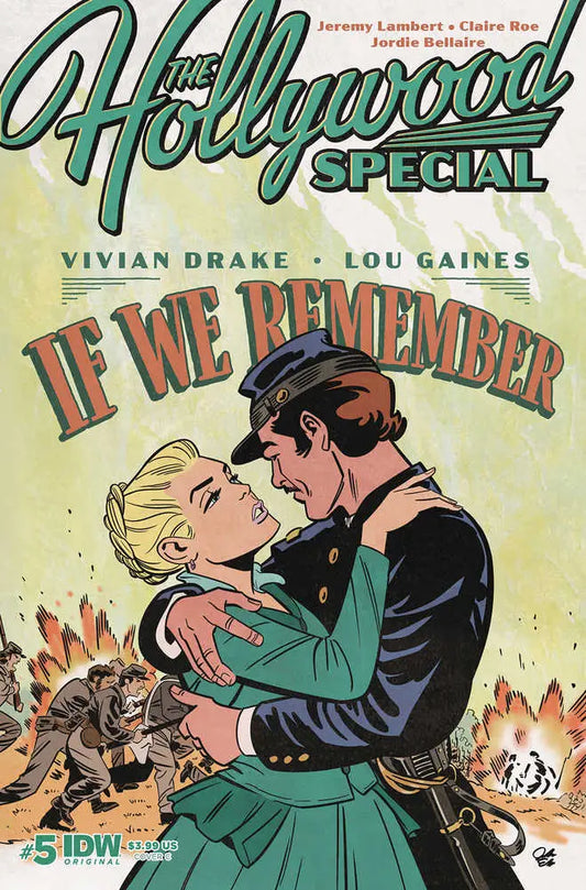Comic book cover of The Hollywood Special with 1940s couple, ideal for trading cards collectors