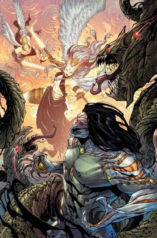Darkness vs Angelus (One Shot) Cover C 1 in 10 Giuseppe Cafaro & Arif Prianto Full Art Variant - Back Issues
